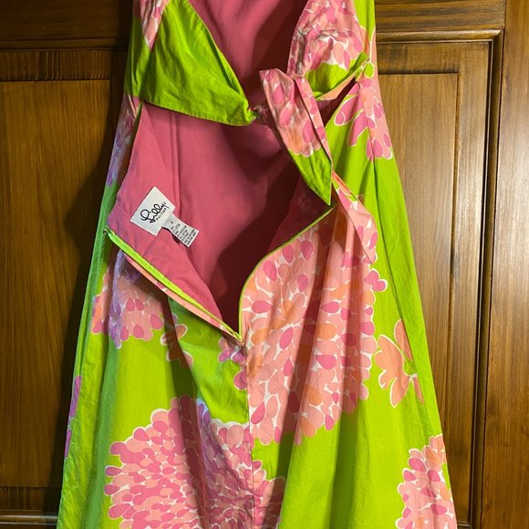 Robe Sabrina Lilly Pulitzer Noir Marché Aux Fleurs - Taille 6P Petites - Sans Manches Multicolore - Neuf Avec étiquettes
